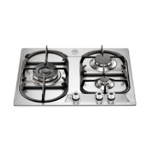 3 ALUMINIUM BURNERS, DUAL WOK HOB